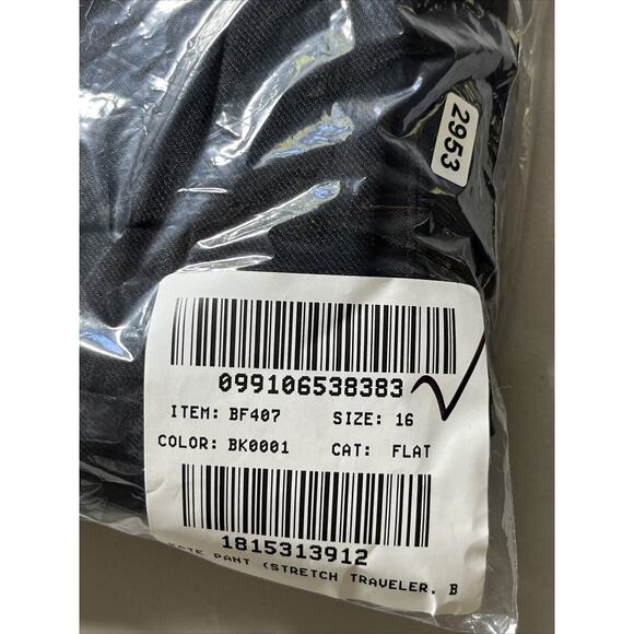 J Crew Kate Pants Womens 16 Black Straight Leg Pant Stretch Linen Blend Lined - Picture 10 of 10